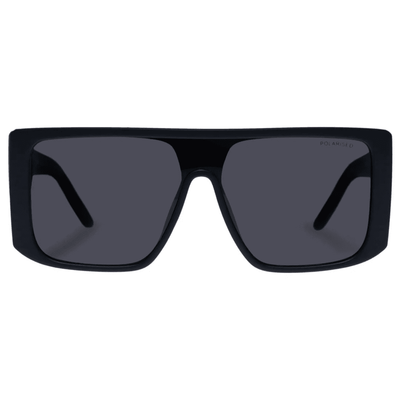 CANCER COUNCIL ELGIN 2359453 black rectangle wrap mens sunglass culture front