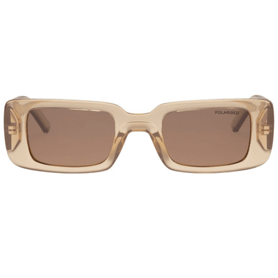 CANCER COUNCIL ENVIRO RECTANGLE 2231035 TRANSPARENT SAND BROWN SUNGLASS CULTURE Front