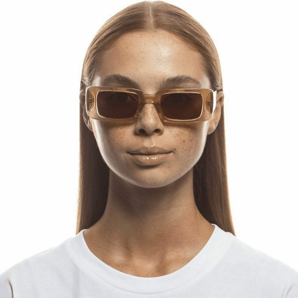 CANCER COUNCIL ENVIRO RECTANGLE 2231035 TRANSPARENT SAND BROWN SUNGLASS CULTURE womens unisex