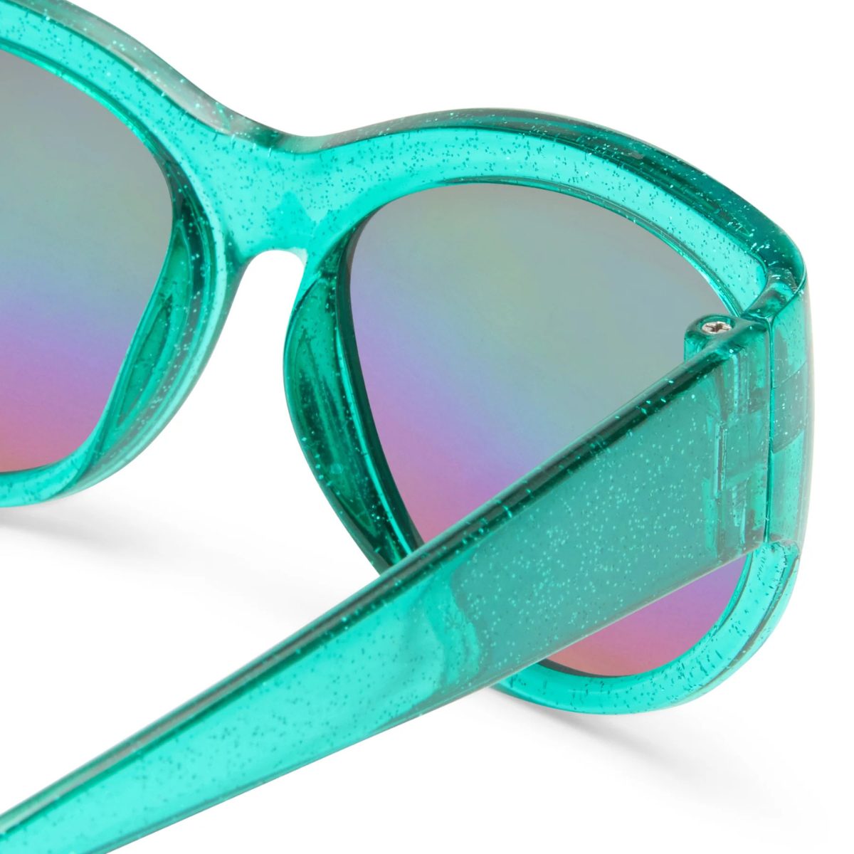 CANCER COUNCIL KIDS BILBY 2545504 MINT glitter mirror sunglass culture cat eye children sunnies hinge
