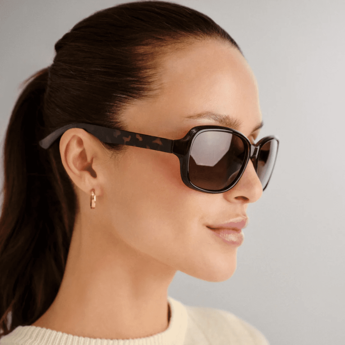 CANCER COUNCIL STAPELTON 2458835 plum tort womens wrap sunglass culture side model