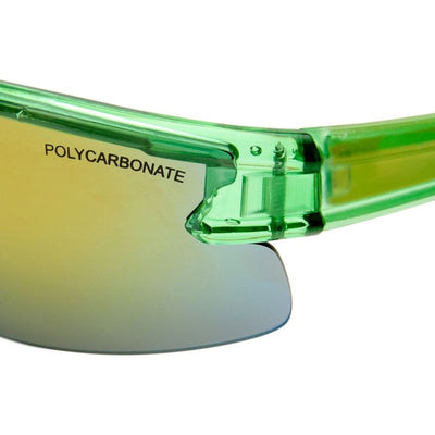 CC KIDS ARMADILLO 2645524 GREEN mirror yellow kids wrap sunglass culture coomera translucent