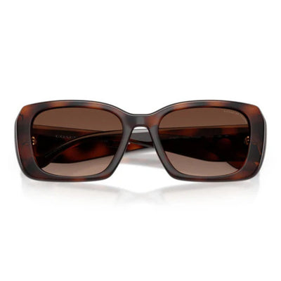 COACH 8435U CBY82 5120T5 54 POLARISEd sunglass culture coomera sleek rectangle sunnies tort folded