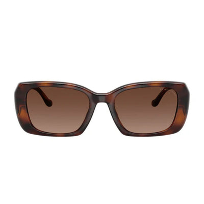 COACH 8435U CBY82 5120T5 54 POLARISEd sunglass culture coomera sleek rectangle sunnies tort front