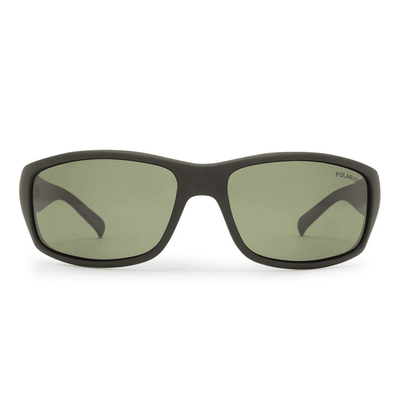 Cancer Council Dandaloo 2558848 Black Khaki Polarised wrap mens medium sunglass culture front