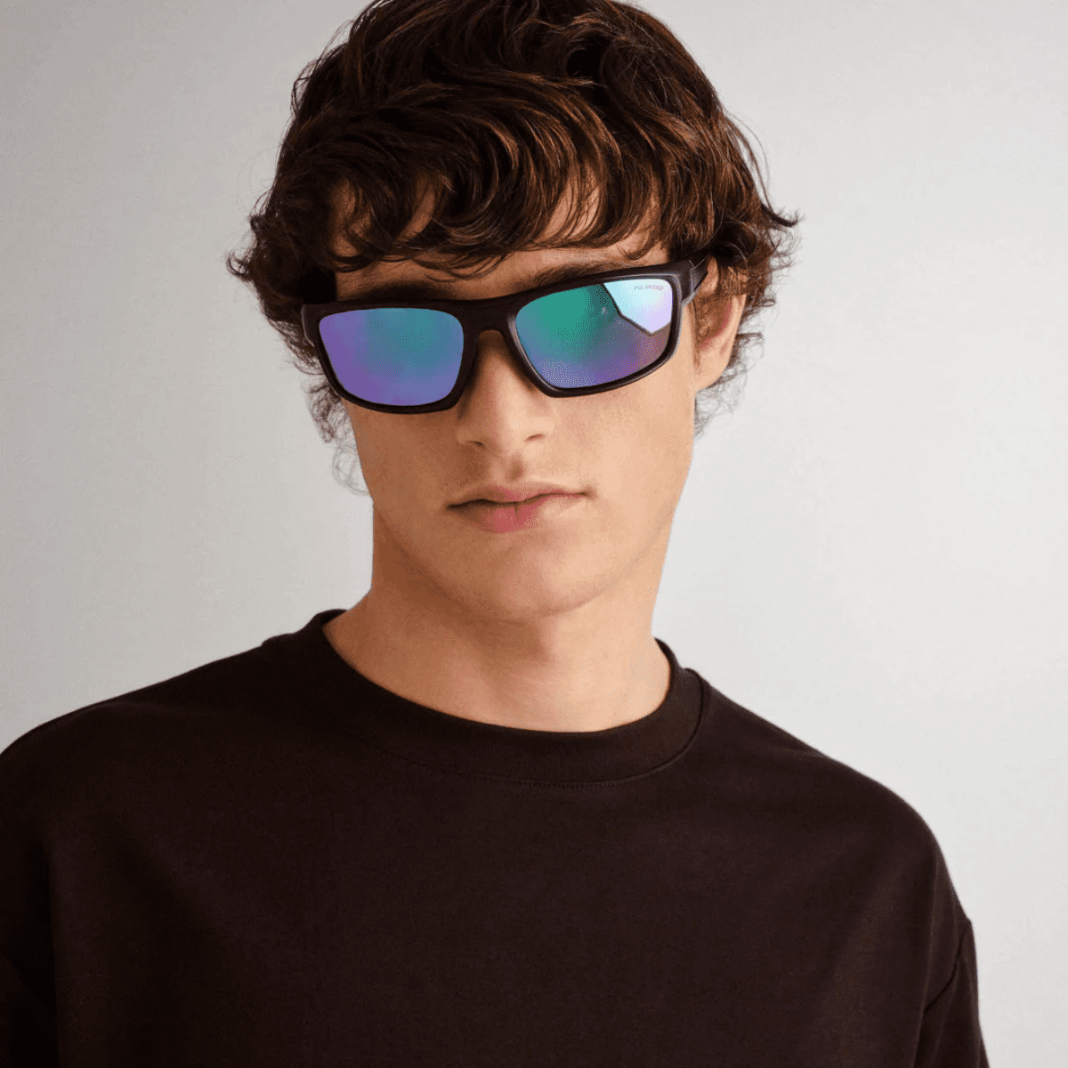 Cancer Council Kulnura 2558843 Black Mirror Blue Polarised sunglass culture front model