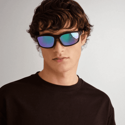 Cancer Council Kulnura 2558843 Black Mirror Blue Polarised sunglass culture front model