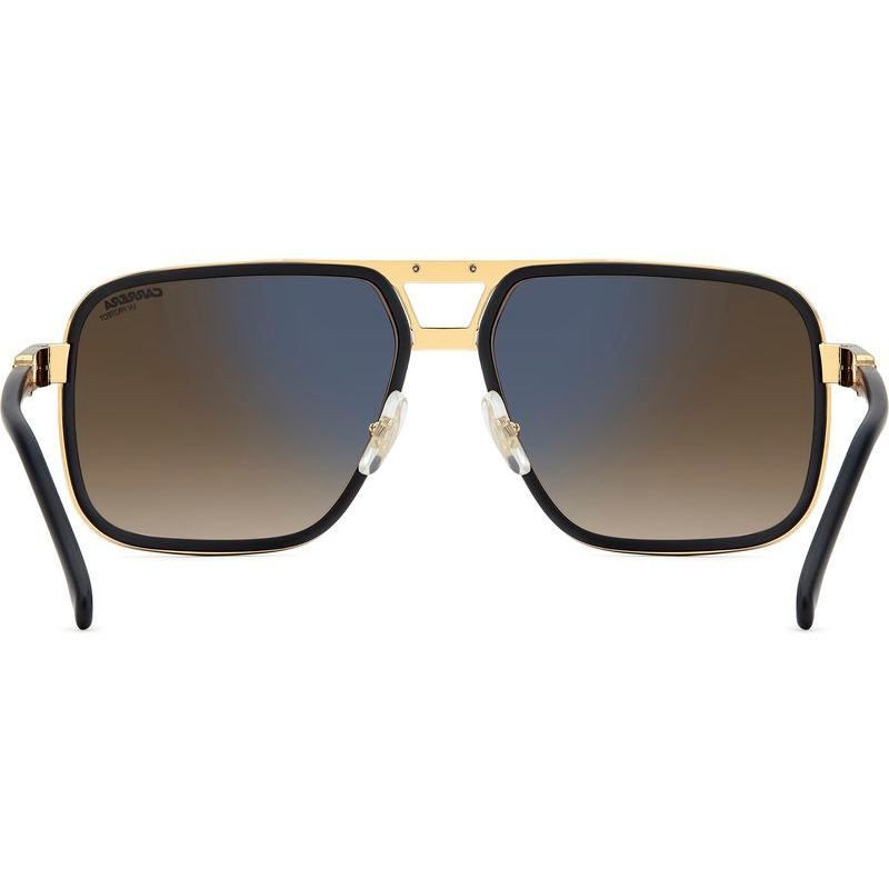 Carrera 1071/S Sunglasses Matte Black and Gold/Black Brown Green Gradient