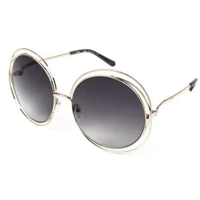 Chloé Carlina CE114S 731 62 Gold Transparent Grey retro boho oversized sunglass culture comera bohemian