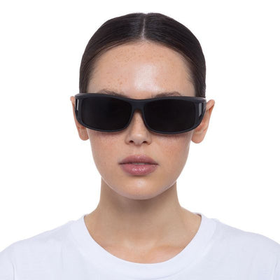 Cancer Council Culburra 10465011 Black Rubber/Smoke Polarised Fitovers