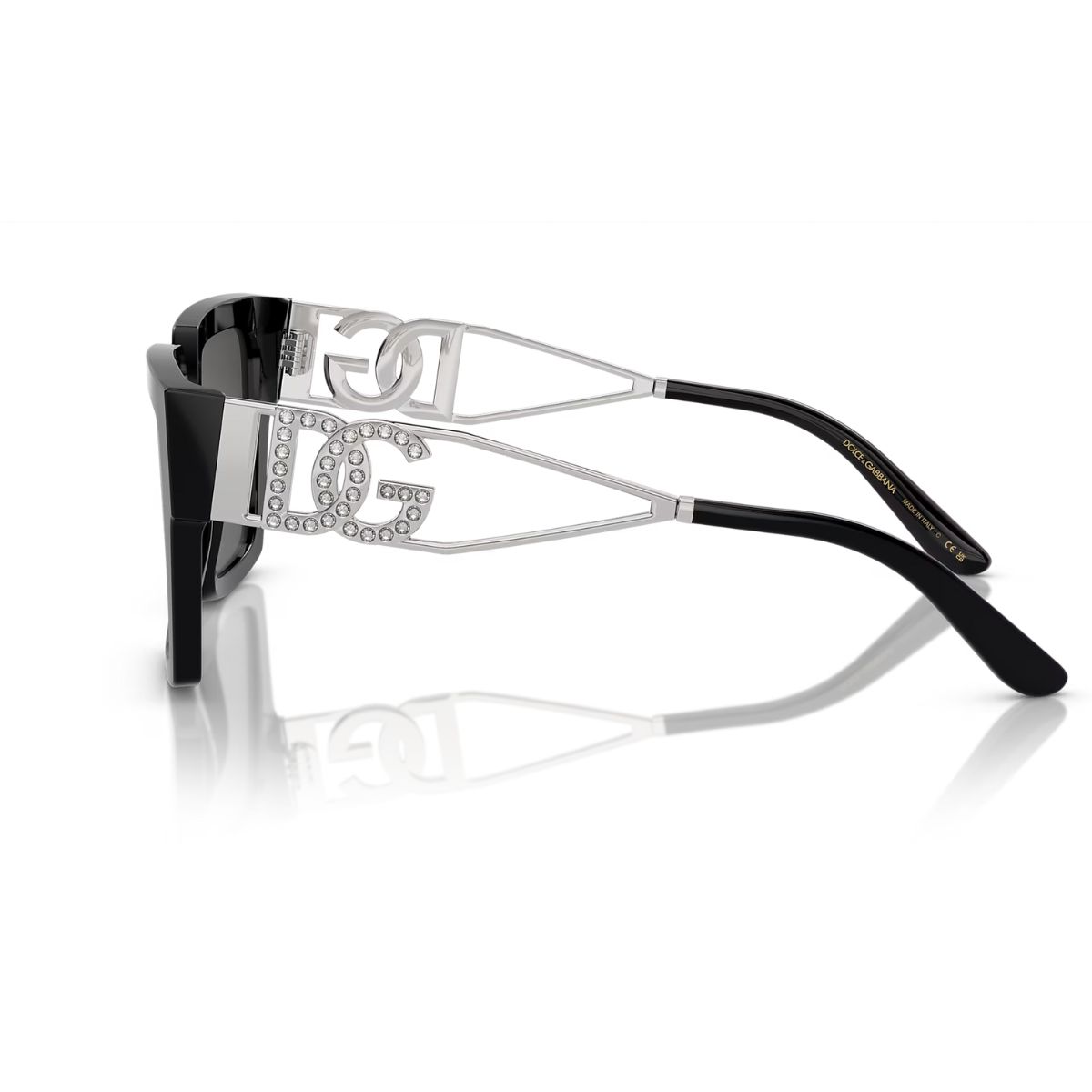 Dolce & Gabbana DG4446B 501 87 53 Black Grey Sunglass Culture Temple