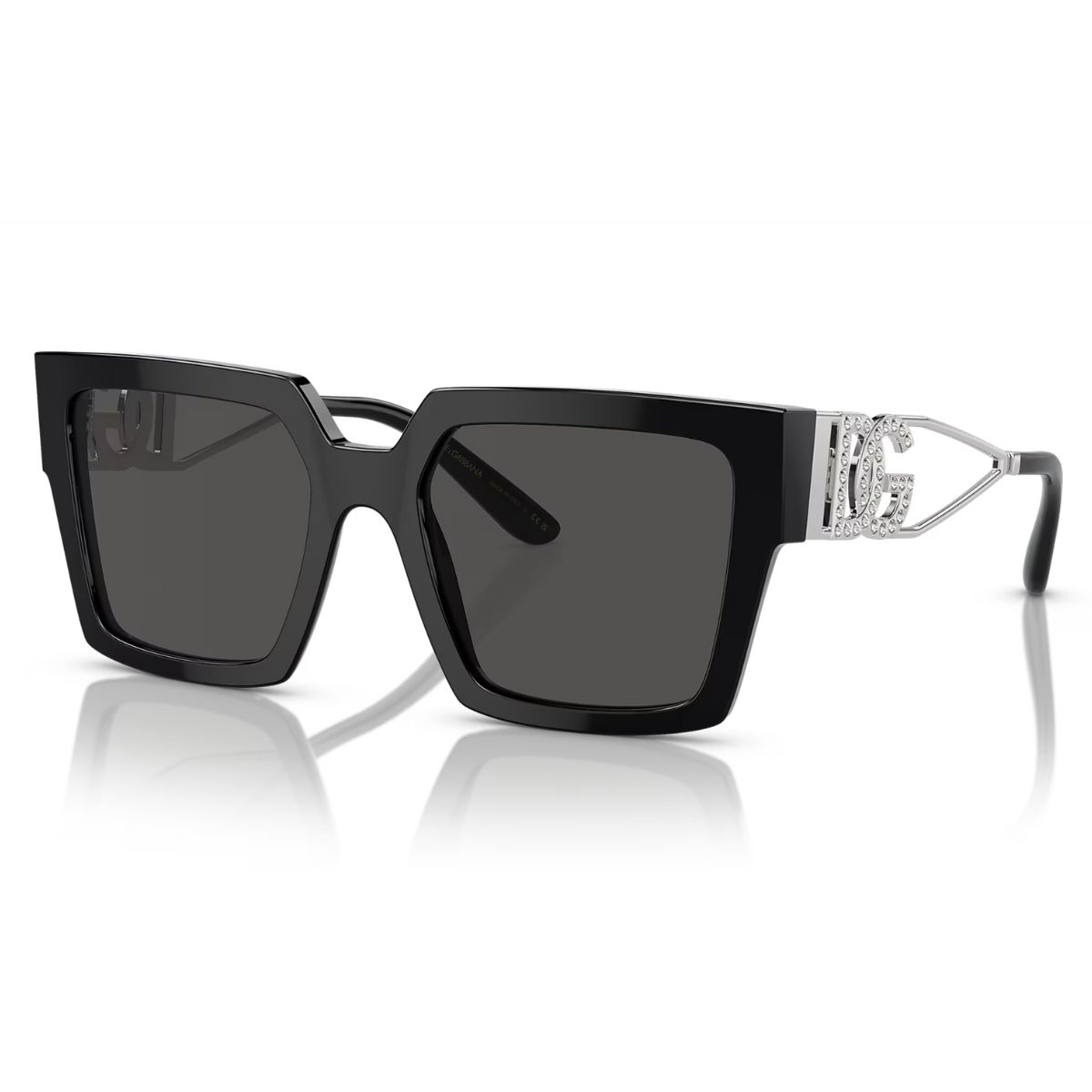 Dolce-and-gabbana-4446b-501-87-53-Black-Black-diamonte-silverfashion-classic-square-acetate-Sunglass-Culture-side
