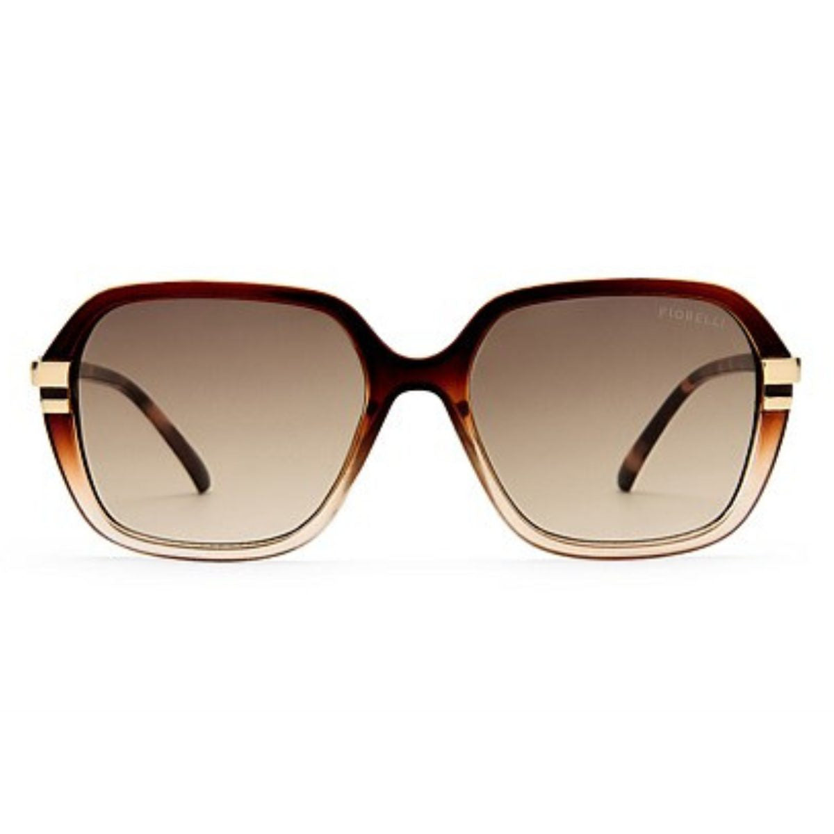 FIORELLI EMMANUELLA 2647340 BROWN sunglass culture coomera 1 oversized sunnies gold