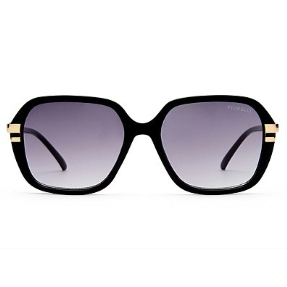 FIORELLI EMMANUELLA 2647341 BLACK oversize square sunglass culture coomera metal detail