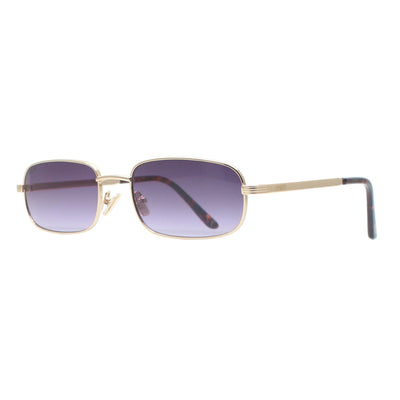 FUTURE-SOUND-GOLD-SMOKE-SIDE metal sunglass rectangle