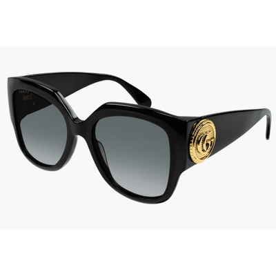 GG1407S gucci sunglass culture black gold logo side