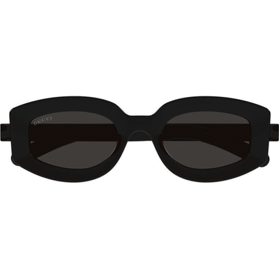 GUCCI 1719S 001 BLACK grey oval almond fashion womens sunglass culture