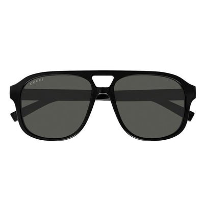GUCCI 1856 S001 Black grey aviator large unisex mens sunglass culture coomera luxury sunnies stre online