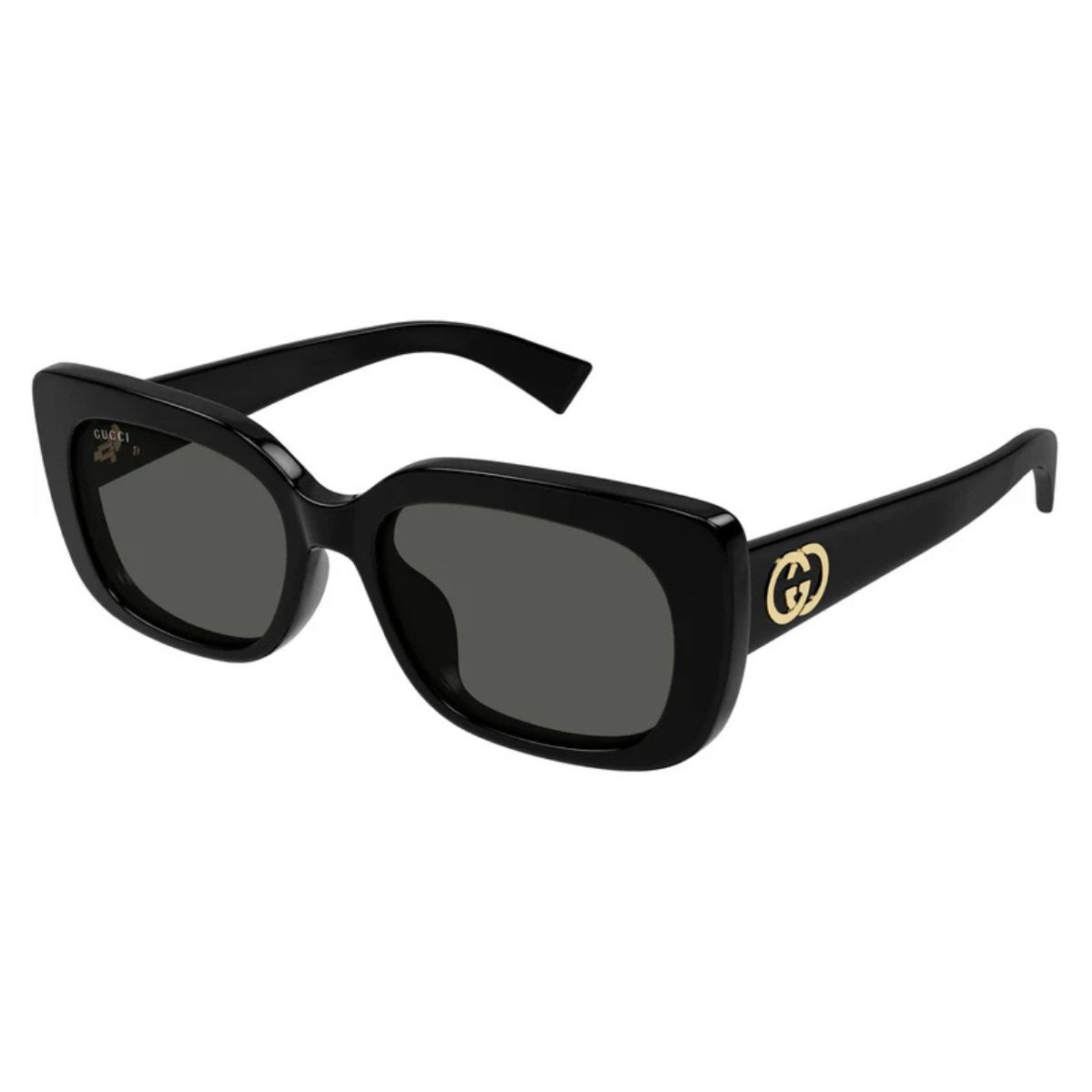 GUCCI 1979 SK001 BLACK GREY slim rectangle sunglass culture 889652568355