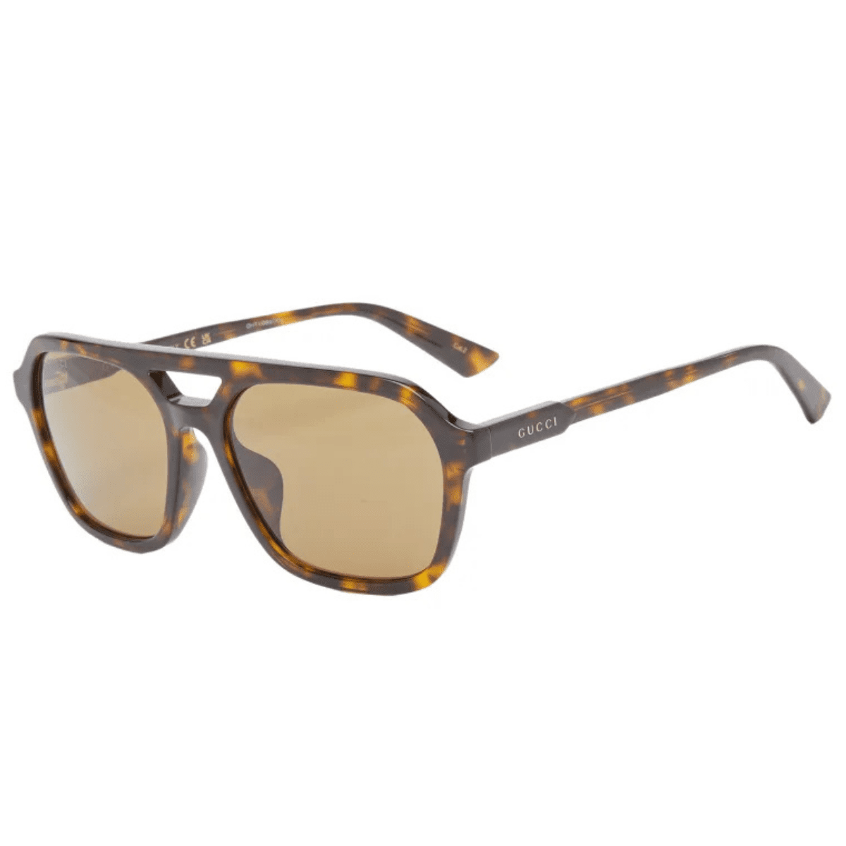 GUCCI GG1823SA 002 TORT havana brown aviator gg large unisex fashion everyday sunnies store coomera gold coast sunglass culture side arms category 2 lens brown havana tortoiseshell