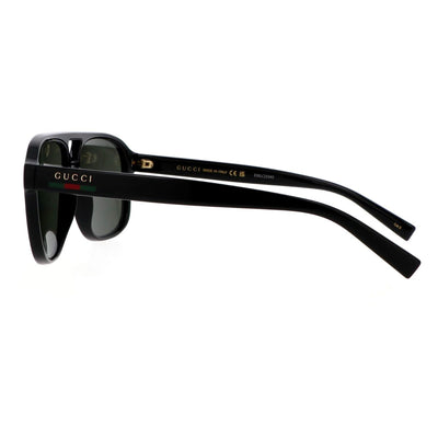 GUCCU 1856 S001 Black grey aviator large unisex mens sunglass culture coomera luxury sunnies stre online made in italy