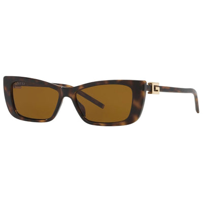 GUUCI GG1681S 004 53 HAVANA TORT BROWN sleek slim cat eye sunglass culture side