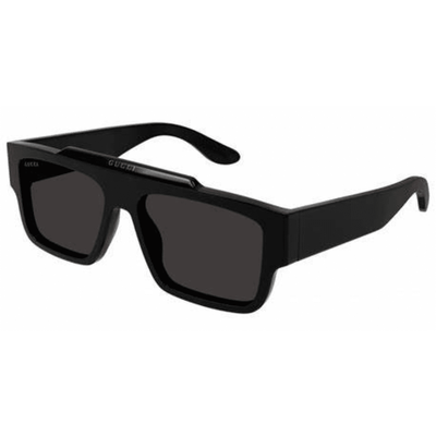 Gucci GG1460S 001 Black Shield sunglass culture side
