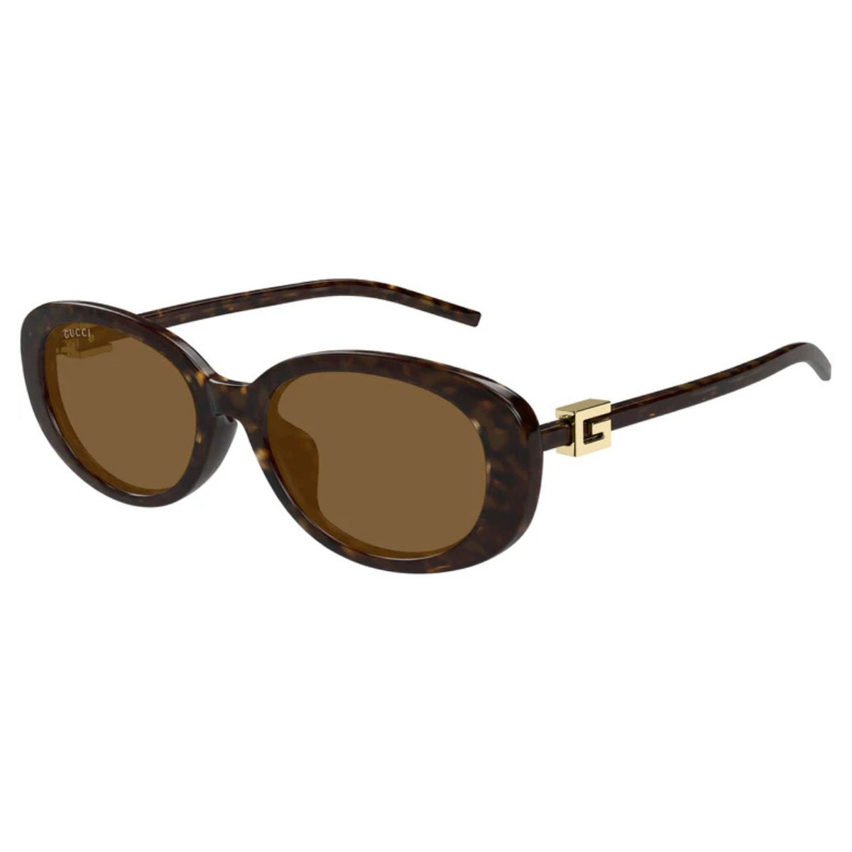 Gucci GG1684SA 004 Havana tort brown oval womens slim sunglass culture coomera G logo sleek