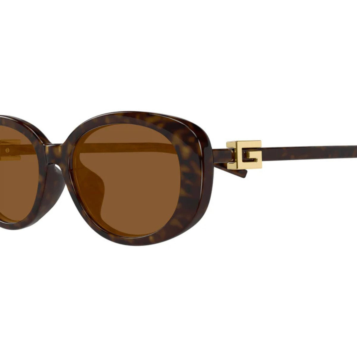 Gucci GG1684SA 004 Havana tort brown oval womens slim sunglass culture coomera detail