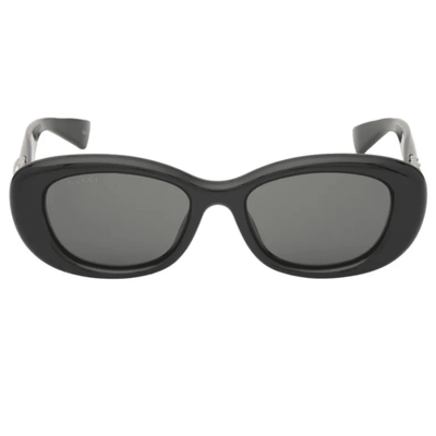 Gucci GG1829SK001 Black Black Grey chunky oval womens sunglass culture front