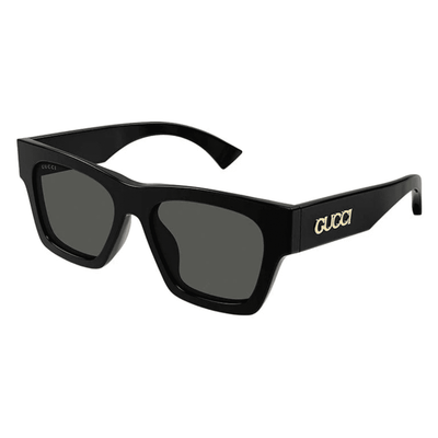 Gucci GG1835S 001 black grey unisex square sunglass culture side