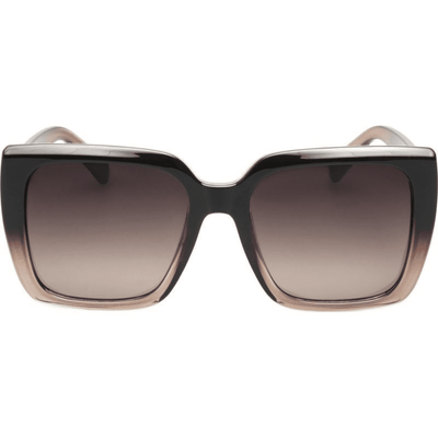 LOCELLO 3908A MACKENZIE ombre plum brown gradient oversized quare sunglass culture front