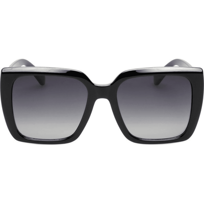 LOCELLO 3908B MACKENZIE oversized square womens black sunglass culture front
