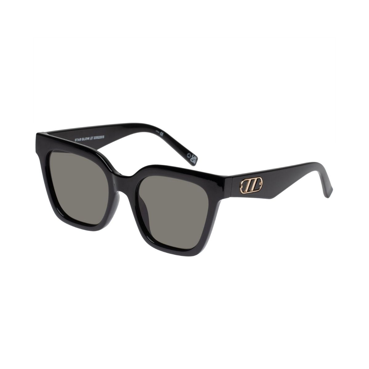 Le Specs Star Glow 2352203 Black Khaki Mono Sunglass Culture Side