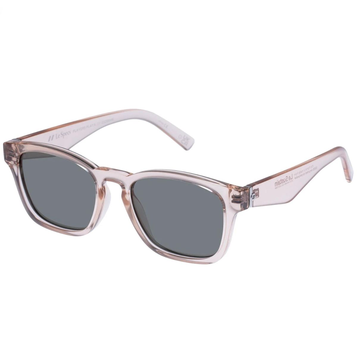 Le Specs Players Playa 2329648 Sand Transparent Unisex Sunglass Culture Side