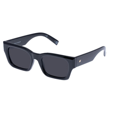 Le Specs Shmood 2452309 Black unisex rectangle Sunglass Culture Side