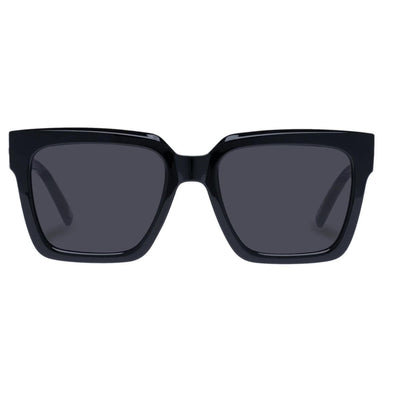 Le Specs Trampler 2429707 Black Square Sunglass Culture front