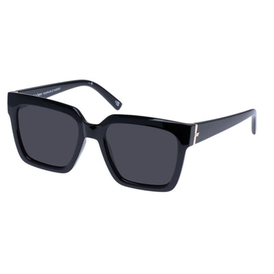 Le Specs Trampler 2429707 Black Square Sunglass Culture Side