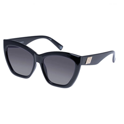 Le Specs VAMOS 2455312 Black cateye womens sunglass culture side