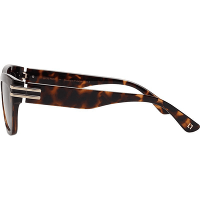 Locello Paige 3917E Tortoiseshell Brown Polarised cat eye squared rectangle sunglass culture side arm