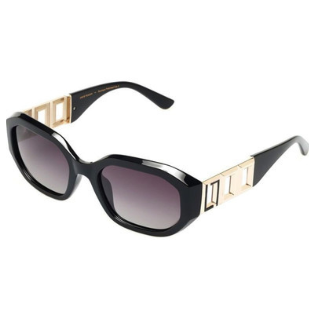 9327992060562 Locello Teagan 3907B Black Smoke slim womens sunglass culture coomera