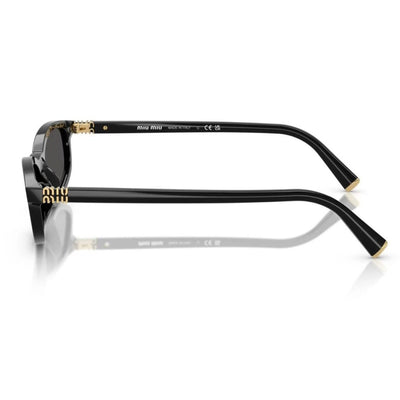MIU MIU A06 16K08Z 54 Black Grey lens sunglass culture oval irregular shape sunnies store coomera slim