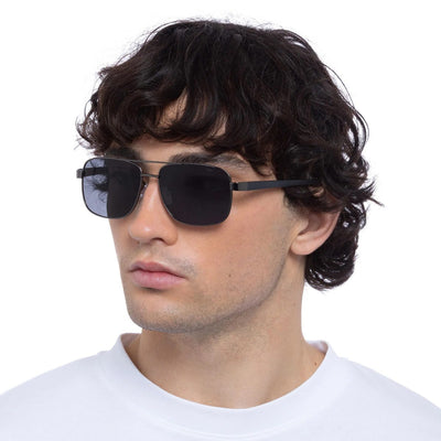 NARARA 2359465 GUNMETAL aviator sunglass culture coomera online sunnies summer