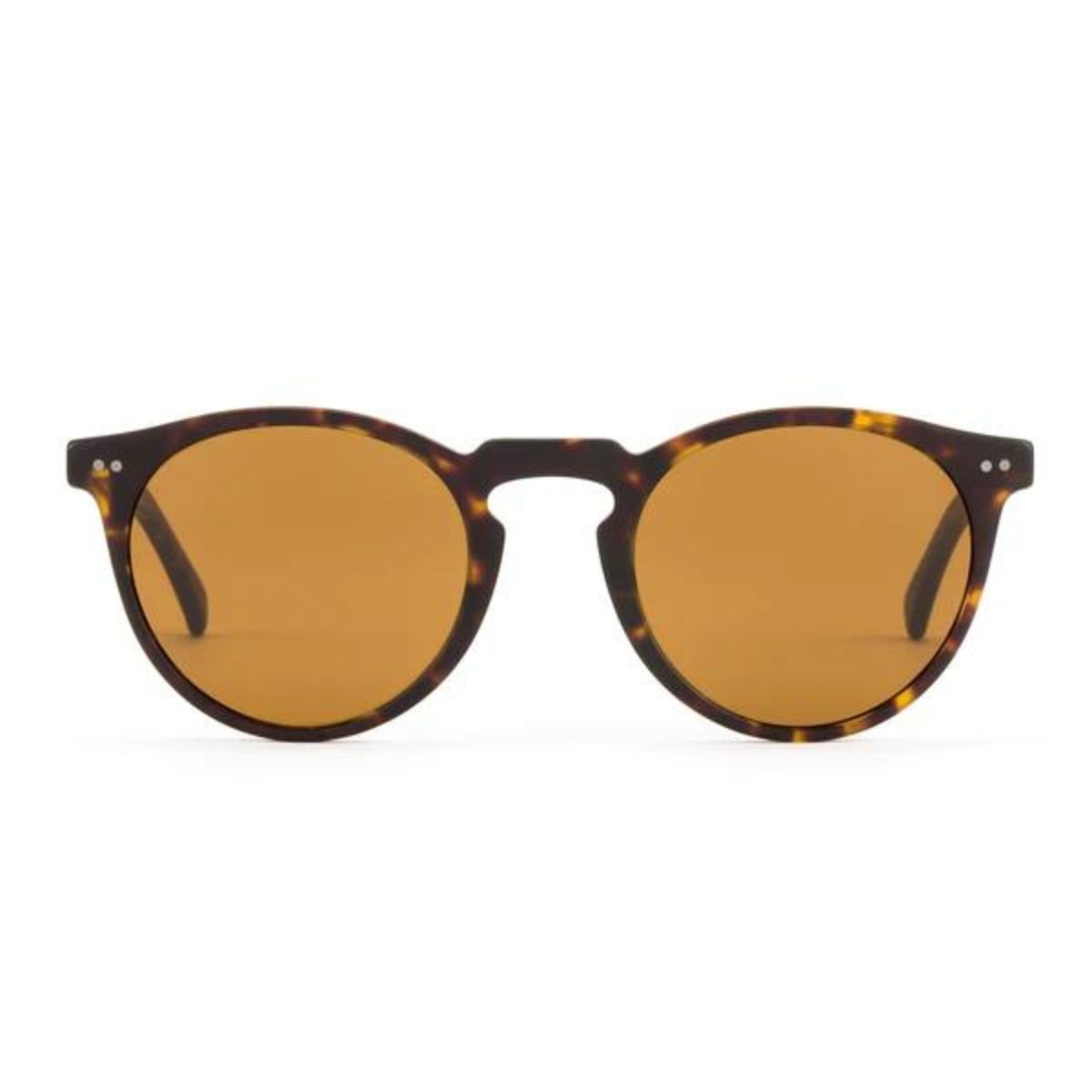 Otis Omar 26 2302 eco matte tort brown round sunglass culture front