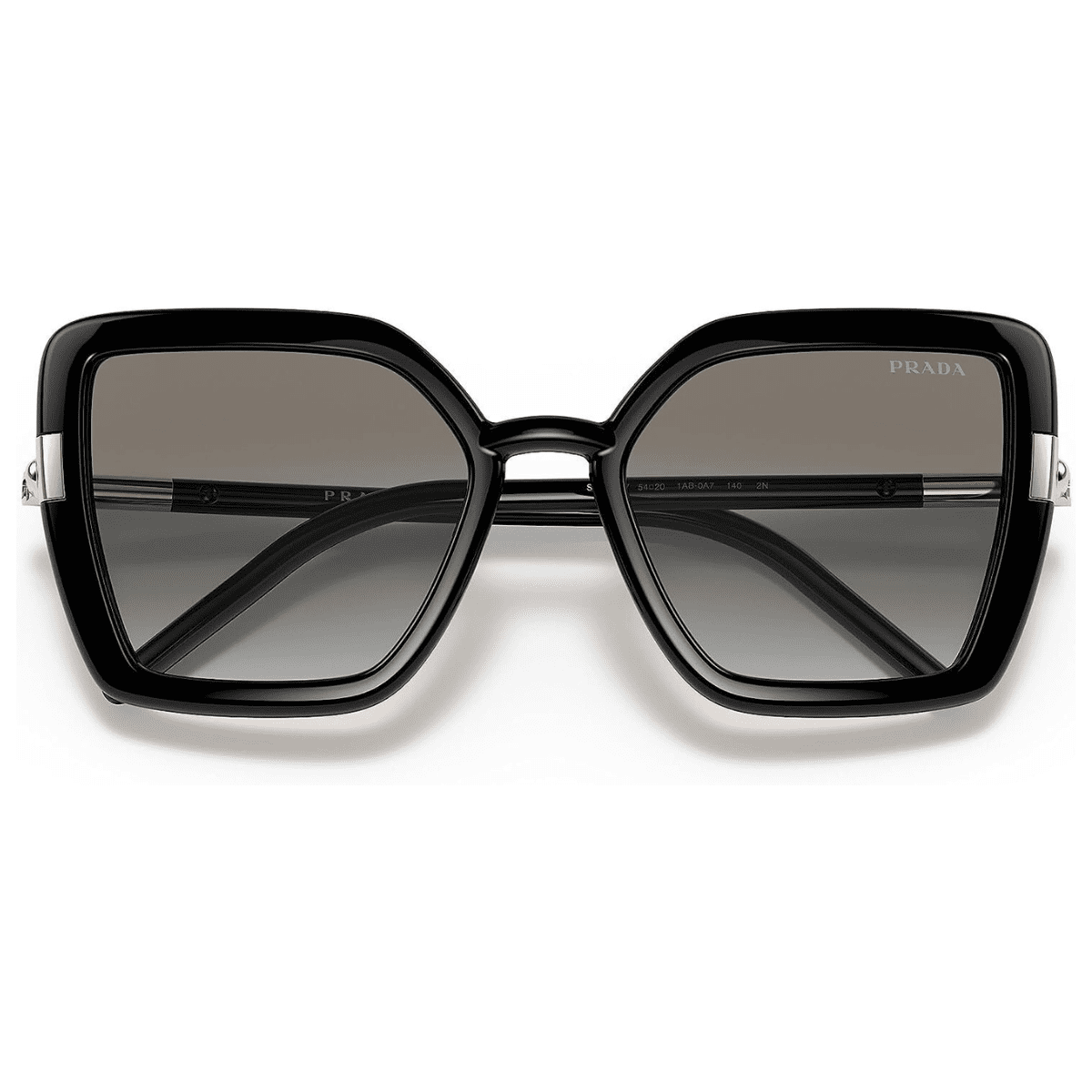 PRADA 09WS 1AB0A754 black gradient grey cat eye sunglass culture