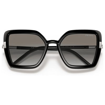 PRADA 09WS 1AB0A754 black gradient grey cat eye sunglass culture