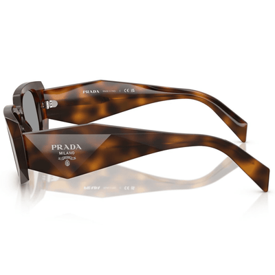 PRADA 17WS 2050Q 51 TORT grey rectangle irregualr geometric tren slim sleek side