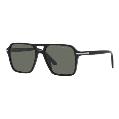 PRADA 20YS1AB03RSS BLK POLARISED ACETATE AVIATOR flat sunglass culture coomera