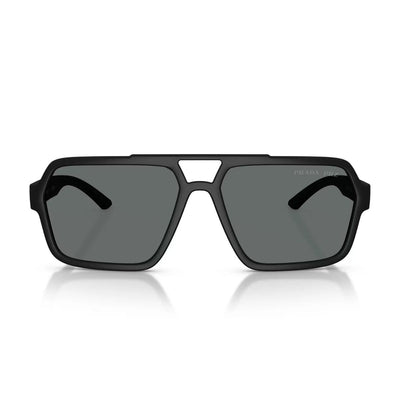 PRADA A06S DG002G 59 POLAR aviator rubber sunglass culture coomera online sunnies front