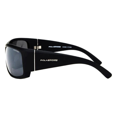 PolaSports Storm 4909BM Matte Black/Silver Mirrored Polarised